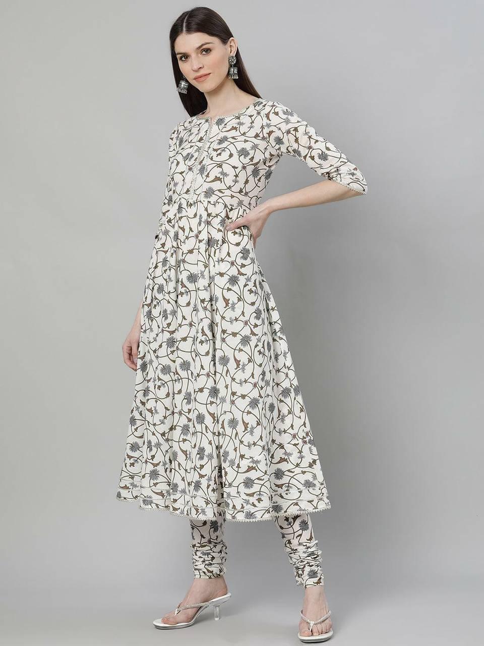 women pure cotton kurta churidar set women pure cotton kurta churidar set